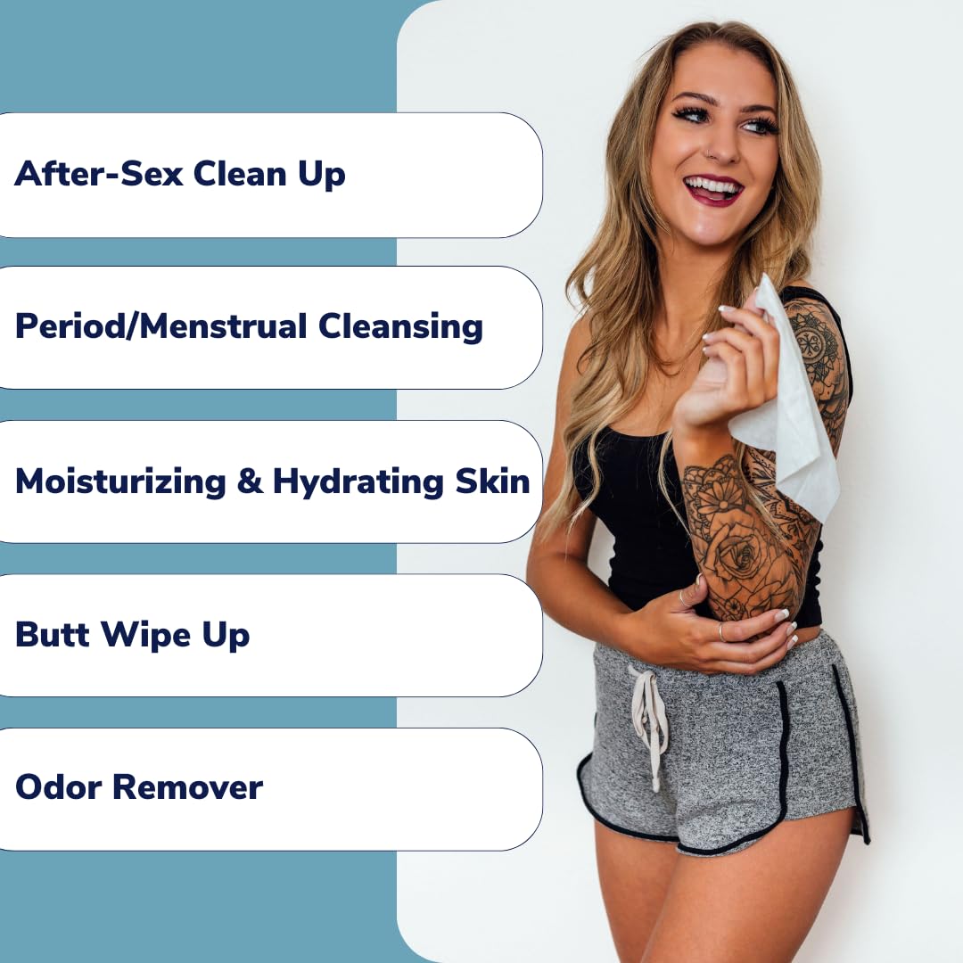 Royal Intimate Cleansing Feminine Wipes for Vaginal Hygiene, Personal Cleansing, Period Care