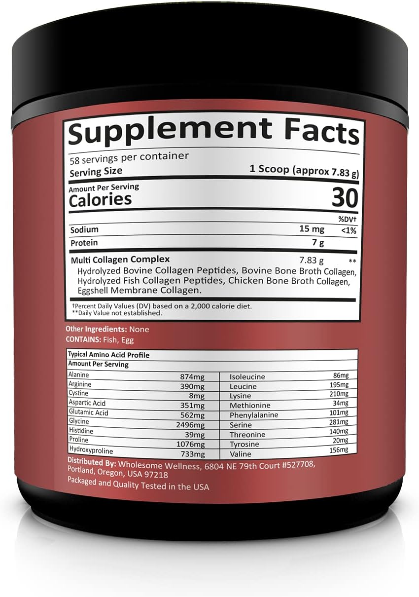 Wholesome Wellness Liposomal Vitamin C Capsules + Multi Collagen Protein Powder Hydrolyzed Bundle