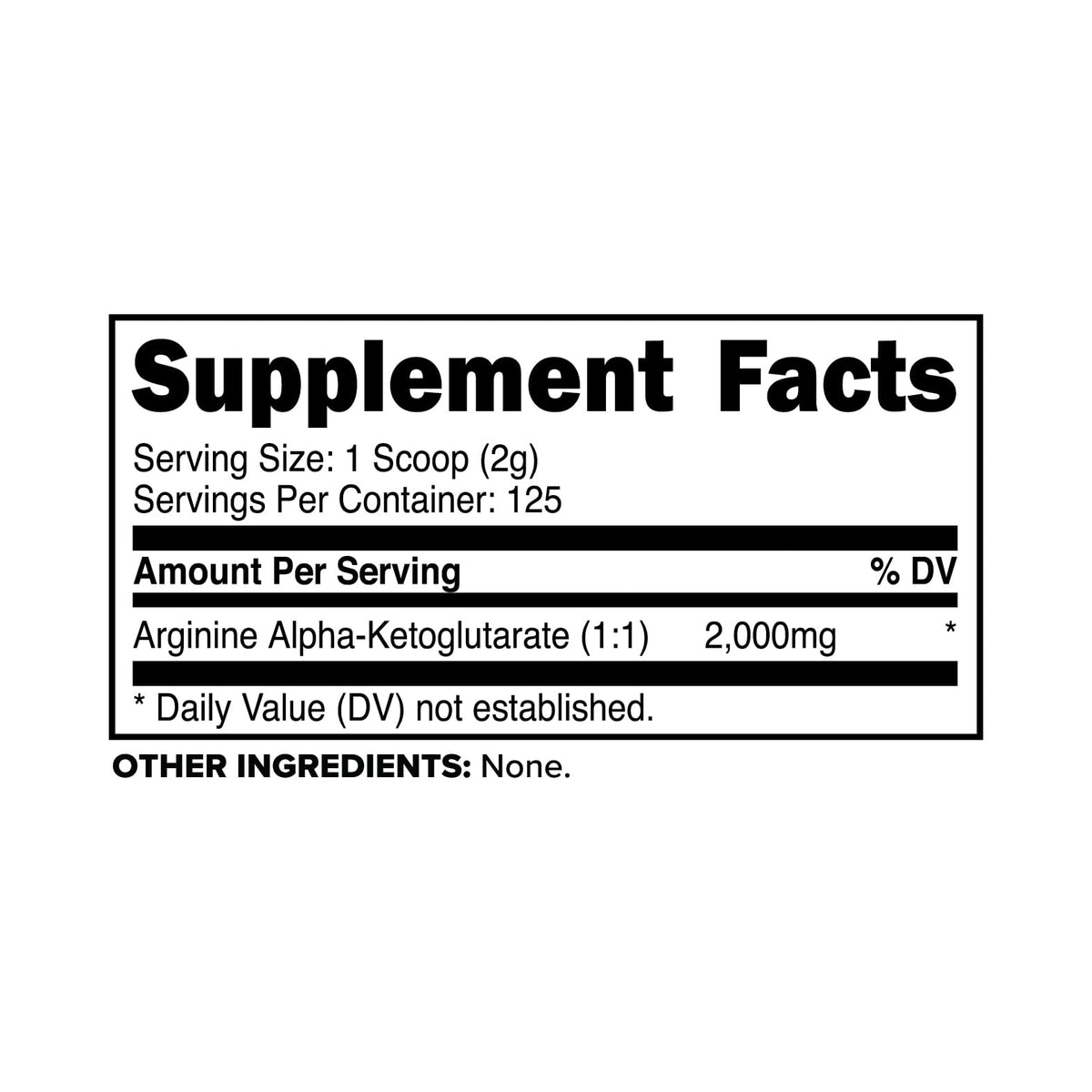 PrimaForce AAKG Arginine Powder, 250 grams (L-Arginine and Alpha-Ketoglutarate Acid)