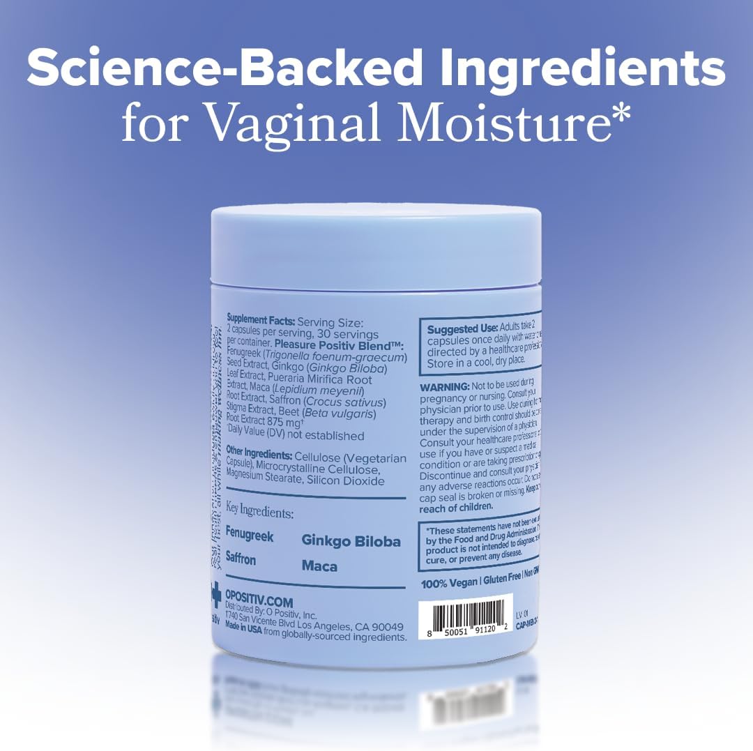 MENO Vaginal Moisture – Hormone-Free Capsules with Maca Root– 30-Day Supply