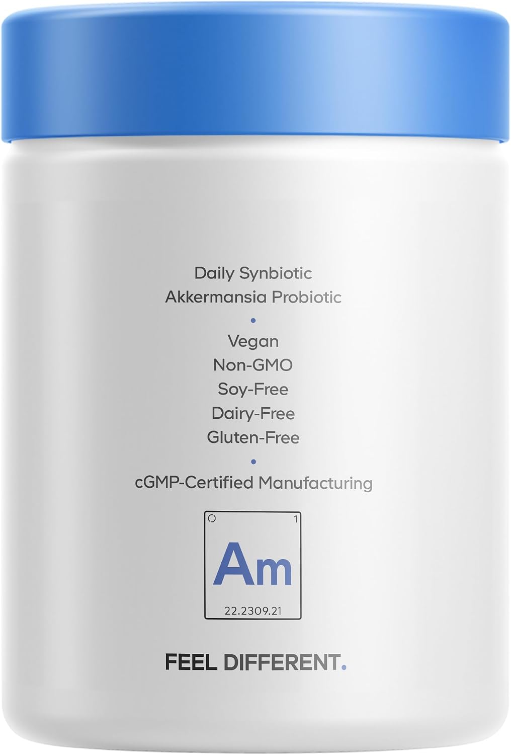 Codeage Akkermansia Muciniphila Probiotic Supplement - 3-Month Supply of Akkermansia & Chicory Inulin - Daily Synbiotic Probiotic Chicory Root - 100 Million AFUs - Gluten-Free - 90 Capsules