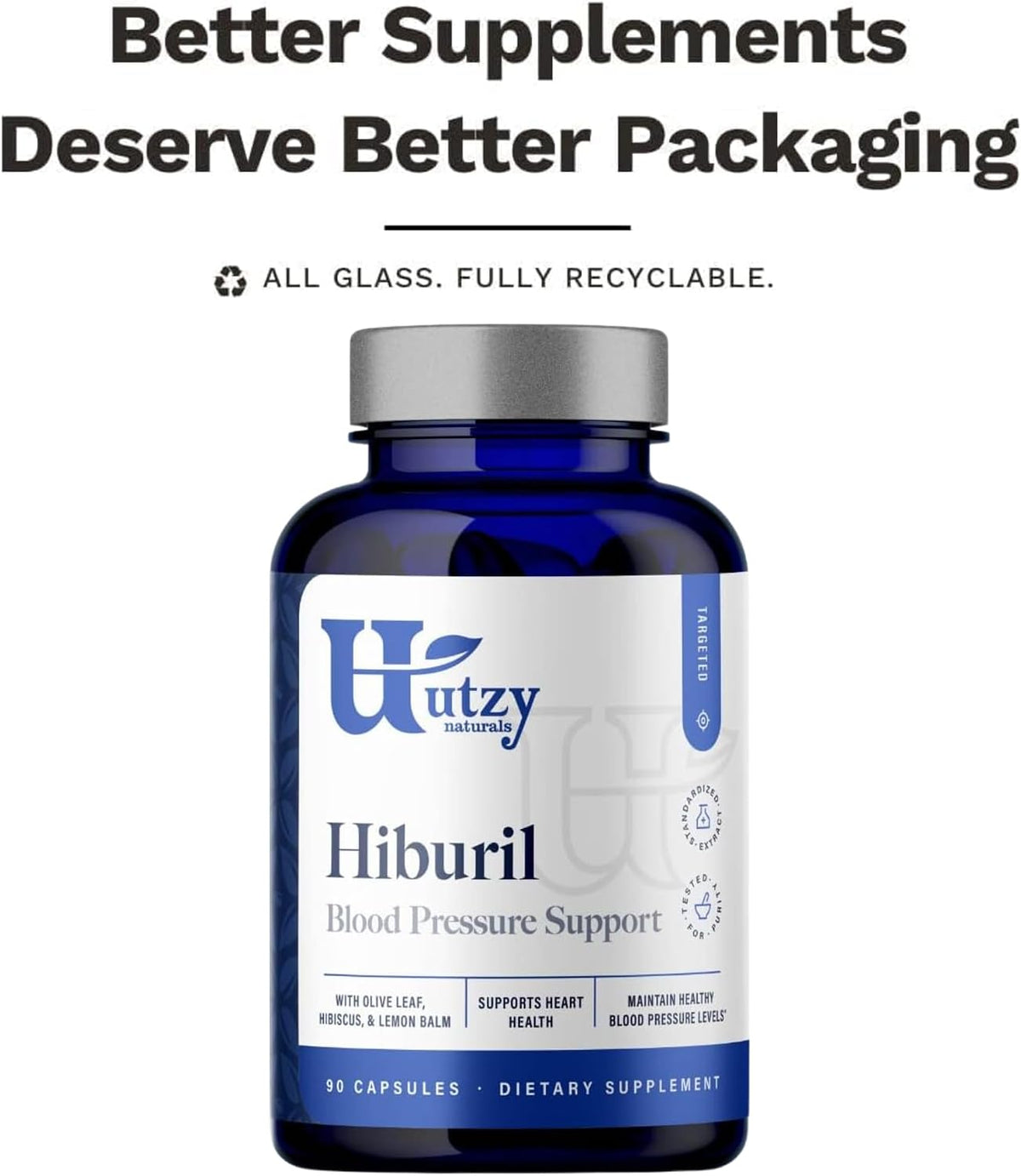 Utzy Naturals Hiburil | Heart & Circulation Support | 90 Capsules