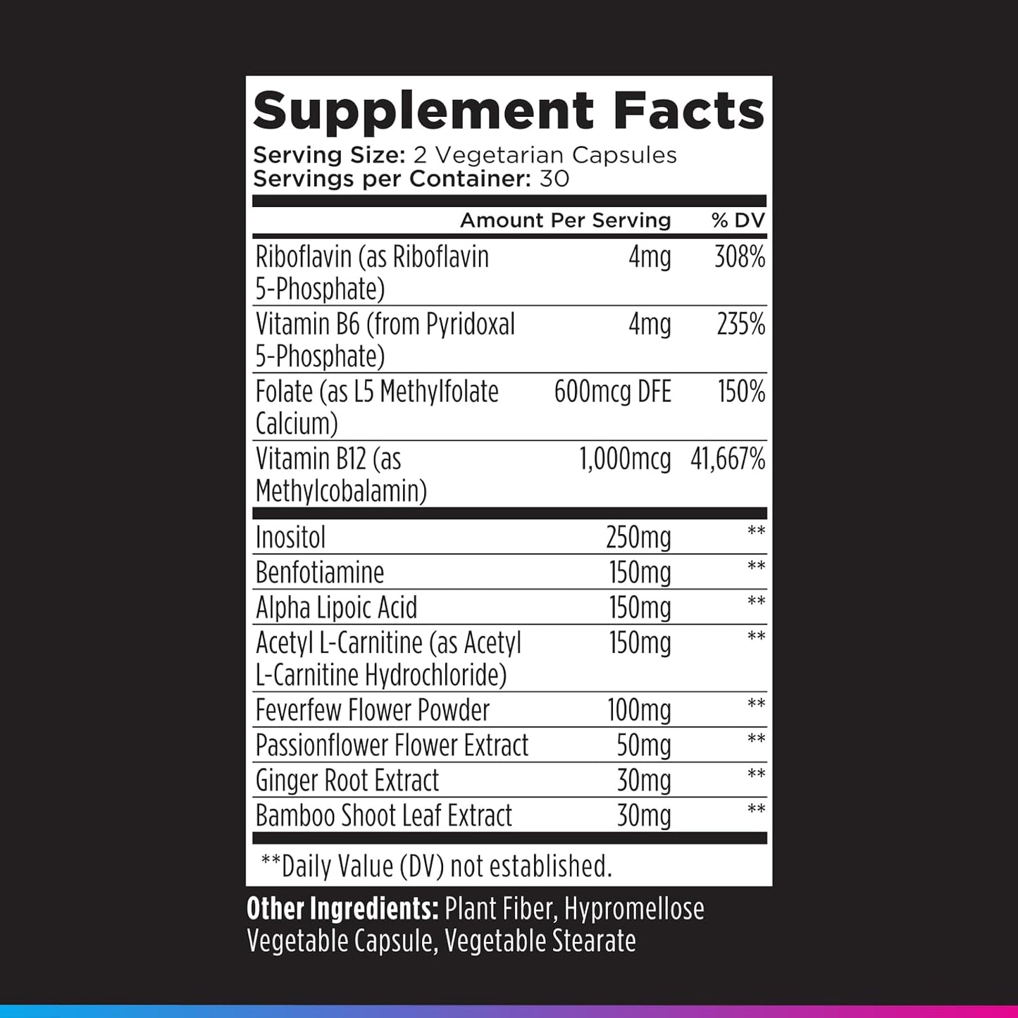 Livingood Daily Nerve Support Supplement for Women & Men, 12-in-1 Nerve Health Formula with Methylated B12, Folate, Benfotiamine, Alpha Lipoic Acid & Feverfew, Gluten Free, Non-GMO, 60 Capsules