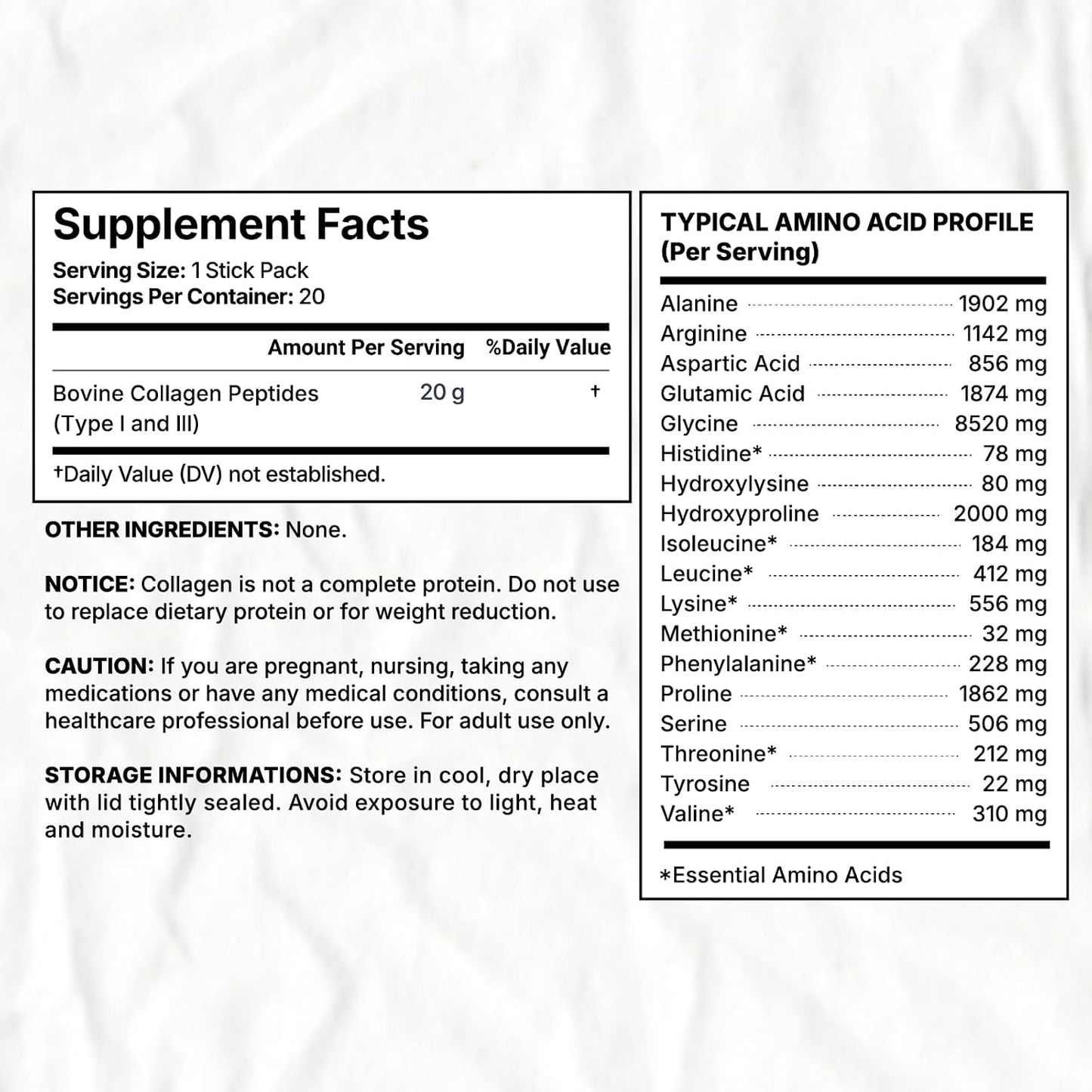 Collagen Peptides,Hydrolyzed Collagen Peptides I, III, Skin, Nails, Bone and Joint Health, Unscented, for Men and Women, 14.11 Oz