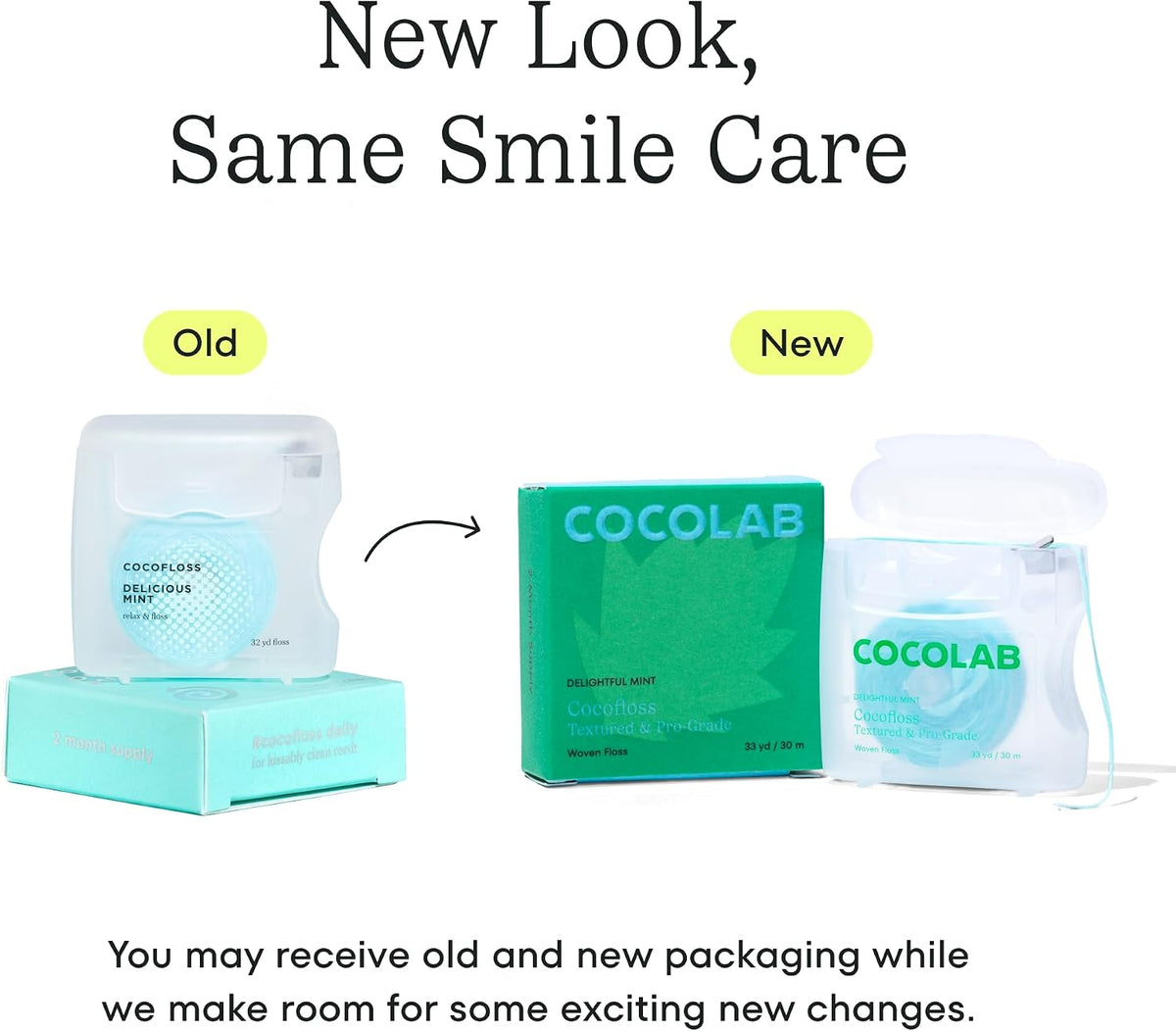 Cocofloss Expanding Woven Dental Floss by COCOLAB, Mint Scent, 1-Pack
