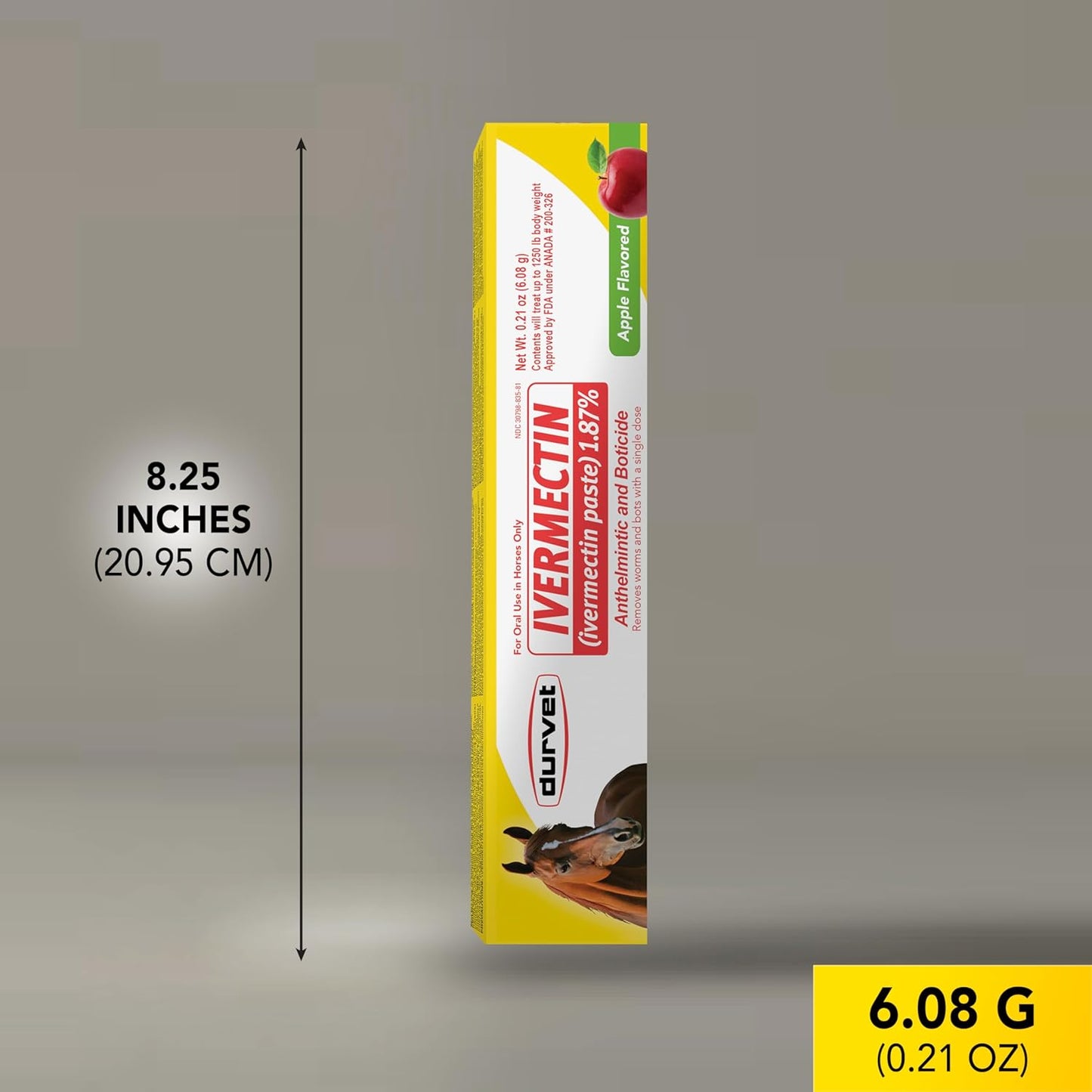 Ivermectin Paste Dewormer - 6.08g dose @ 1.87%-Apple flavored