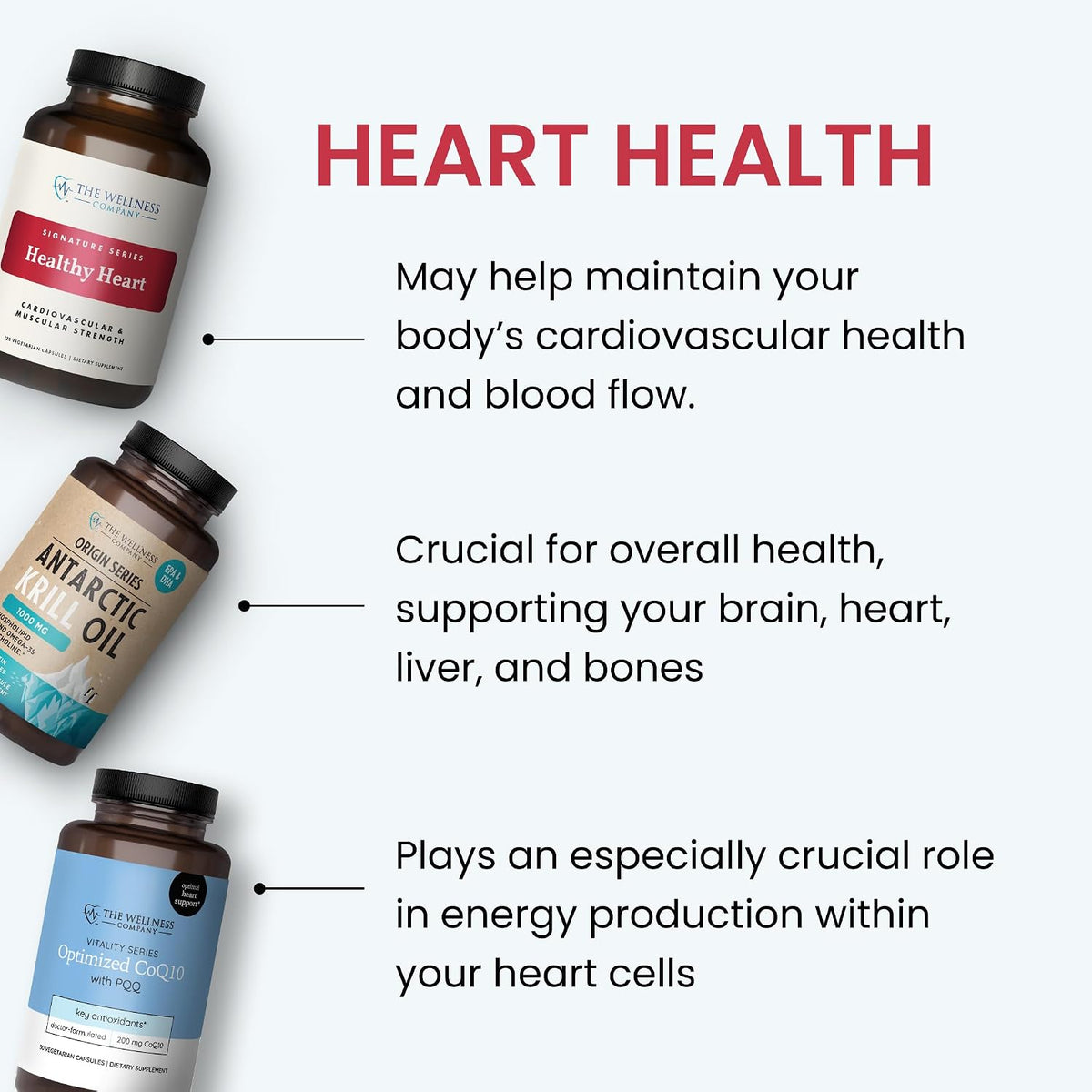 Healthy Heart – Grape Seed Extract & Taurine, Cardiovascular Support, 60ct