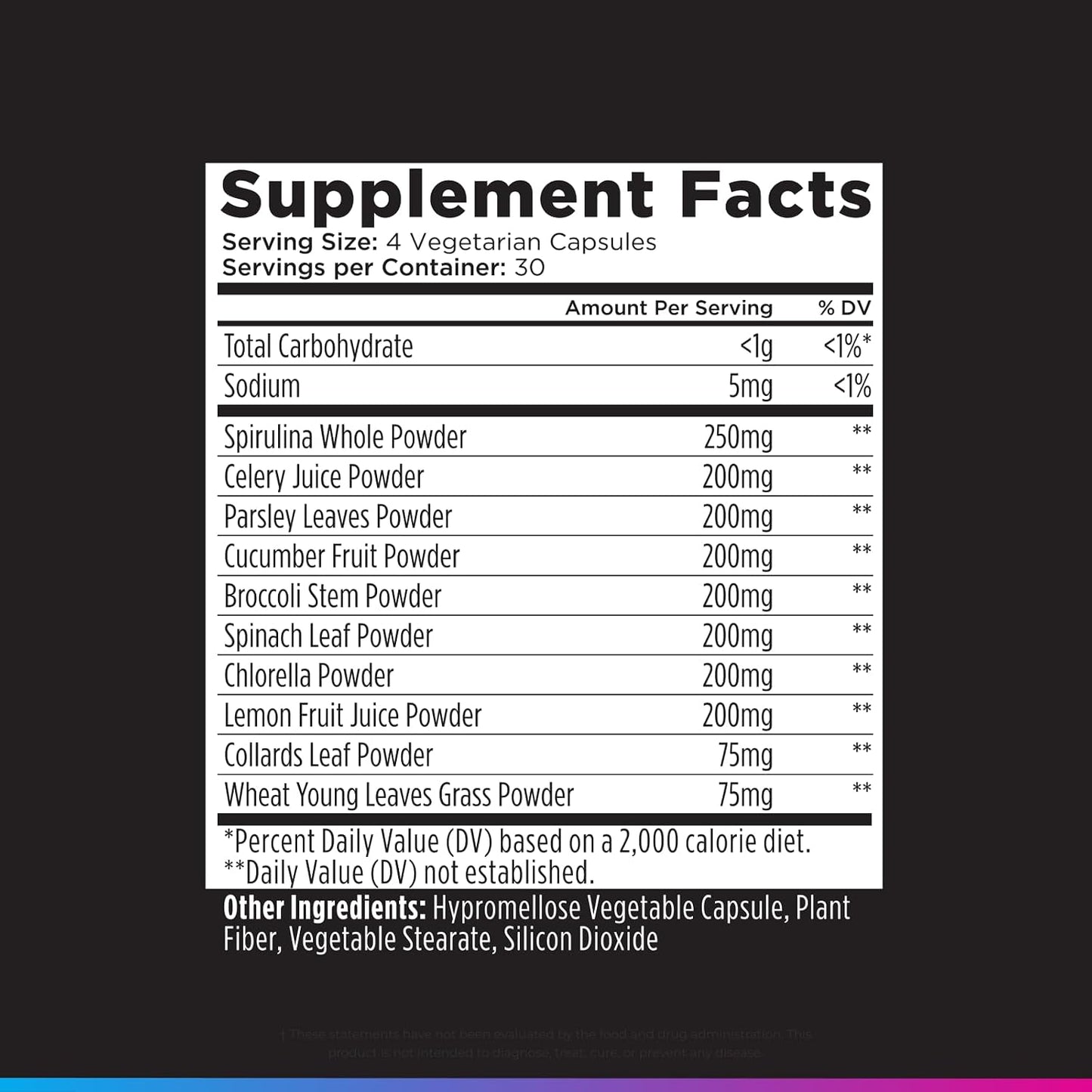 Livingood Daily Greens Capsules, Super Greens Supplement with Spirulina, Chlorella, Broccoli, Spinach, Celery, Lemon & More, Plant Based for Digestion & Gut Health, Non GMO, Vegetarian, 120 Ct