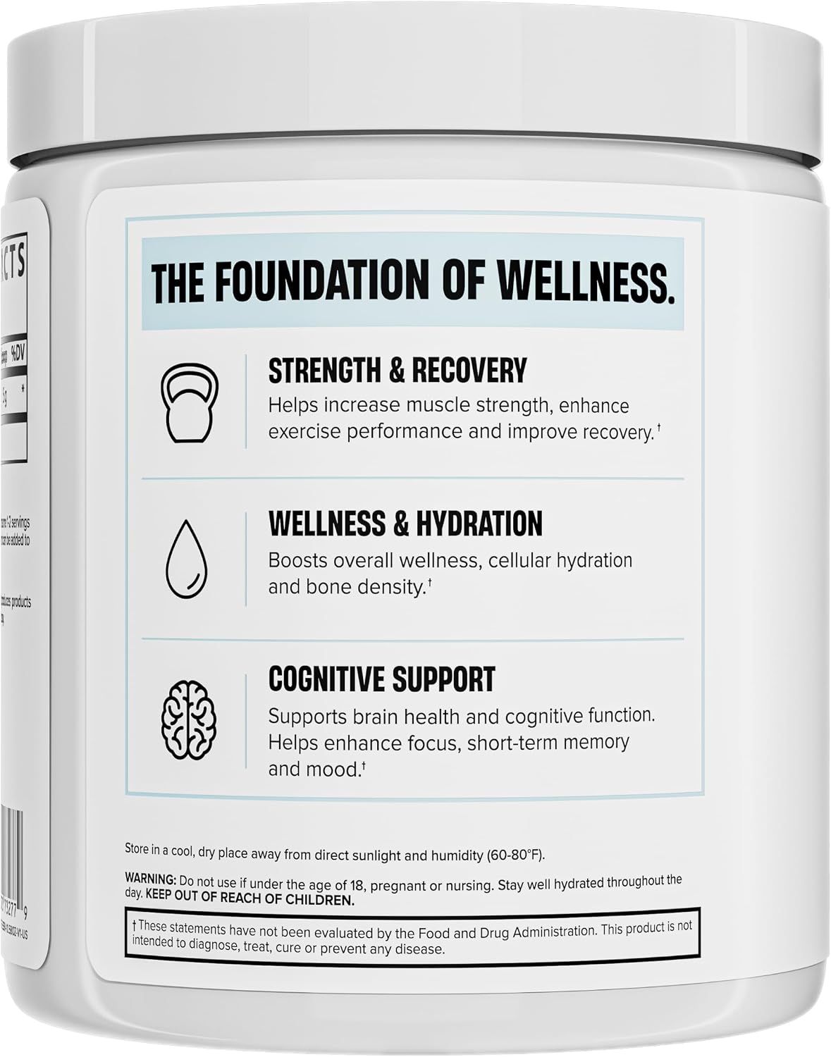 Nutrex Research Essentials Creatine Monohydrate Powder, 5g Micronized Creatine per Scoop, Unflavored, 60 Servings, Gluten Free, Supports Strength, Recovery, and Cognitive Function