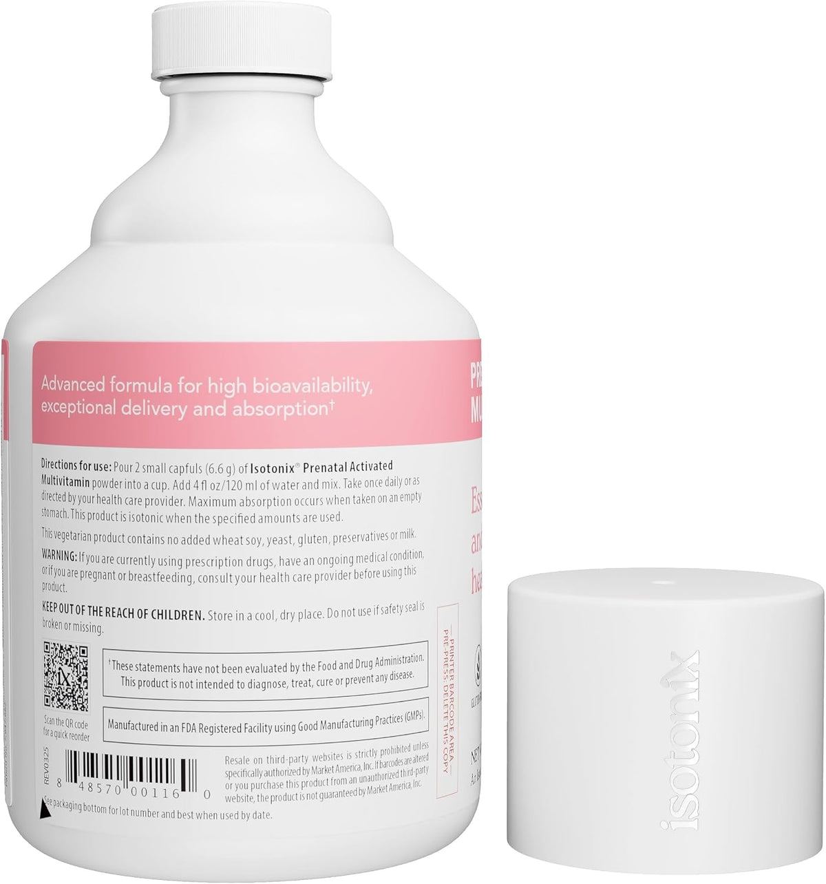 Isotonix Prenatal Activated Multivitamin, Healthy Pregnancy, 45 Servings