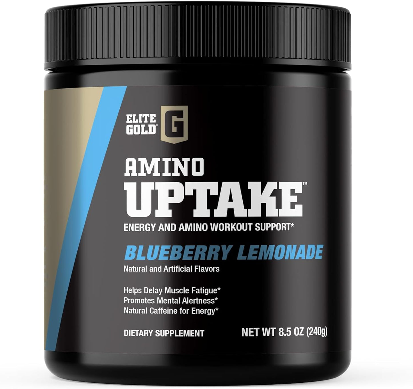Elite Gold Amino Uptake, Blueberry Lemonade, Amino Energy, Hydration, Beta Alanine, Energy Drink, Beta Alanine, L Citrulline, 8.46 oz Tub (30 Servings)