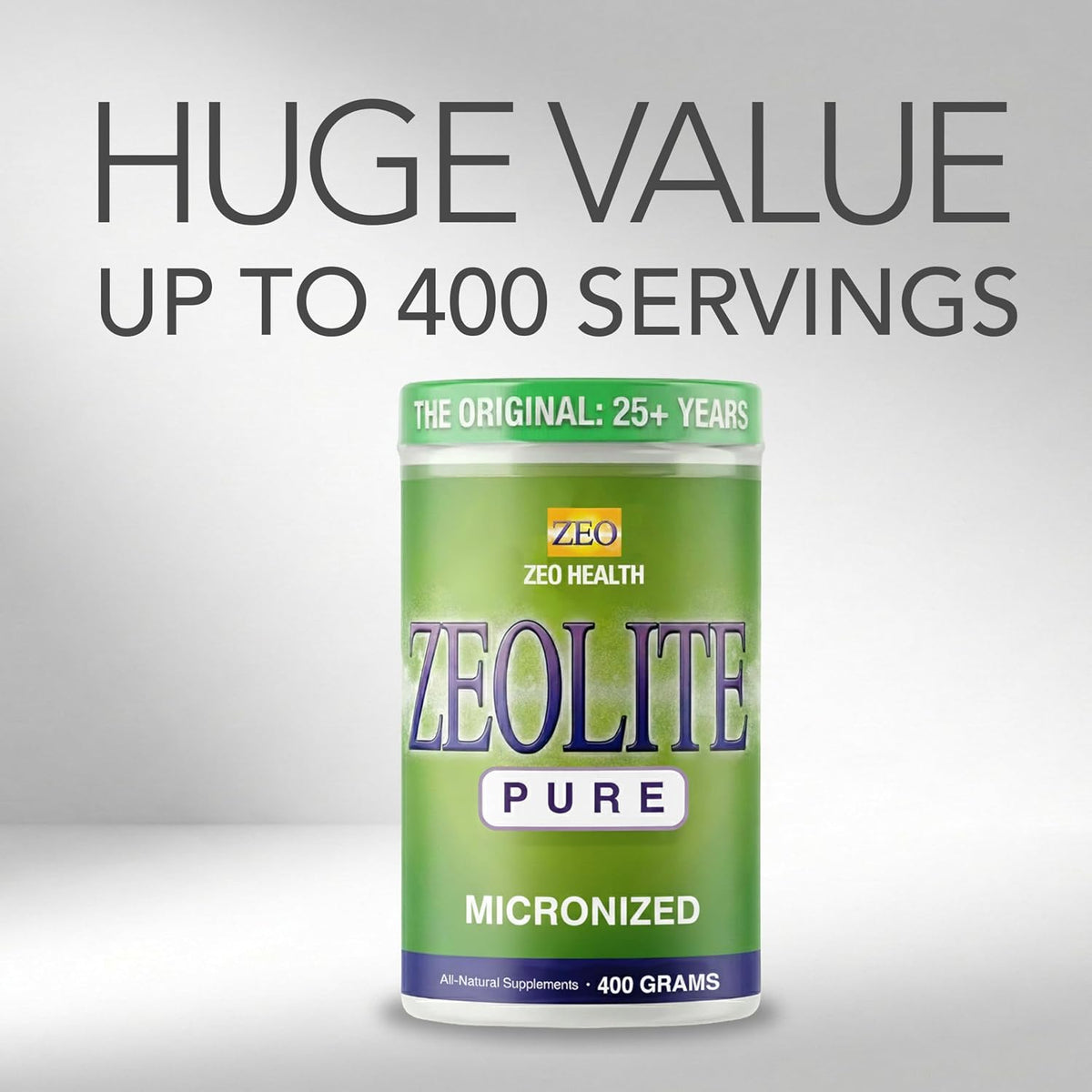 Zeolite Pure | Full Body Detox Cleanse for Women, Men, Adults | Supports Energy, Gut Health, Mental Clarity, & Optimal Inflammation Response | The Original Zeolite Powder (400 Servings)