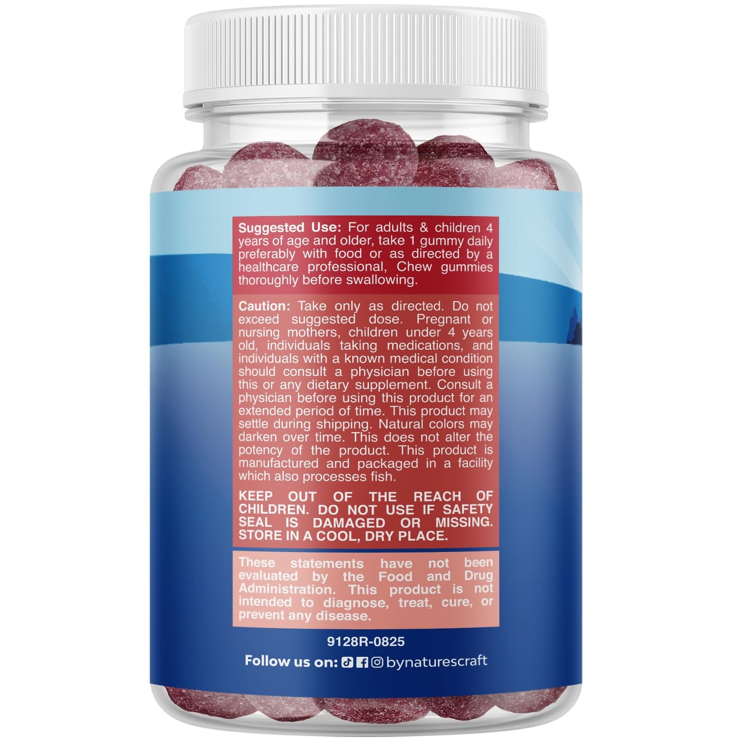 Kids Magnesium Gummies - Calm Relaxing Mg Citrate Supplement with Raspberry Flavor - Calm Magnesium Supplement for Nerve Health Muscles & Healthy Heart Support - Mag Citrate Gummies - 90 Count