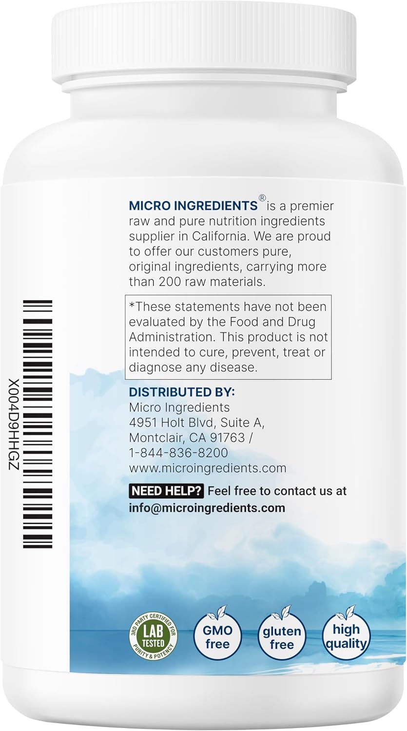 Magnesium Oxide 400mg, 500 Capsules | Elemental Form for Max Concentration | Supports Calm, Muscle & Nerve Health | Non-GMO