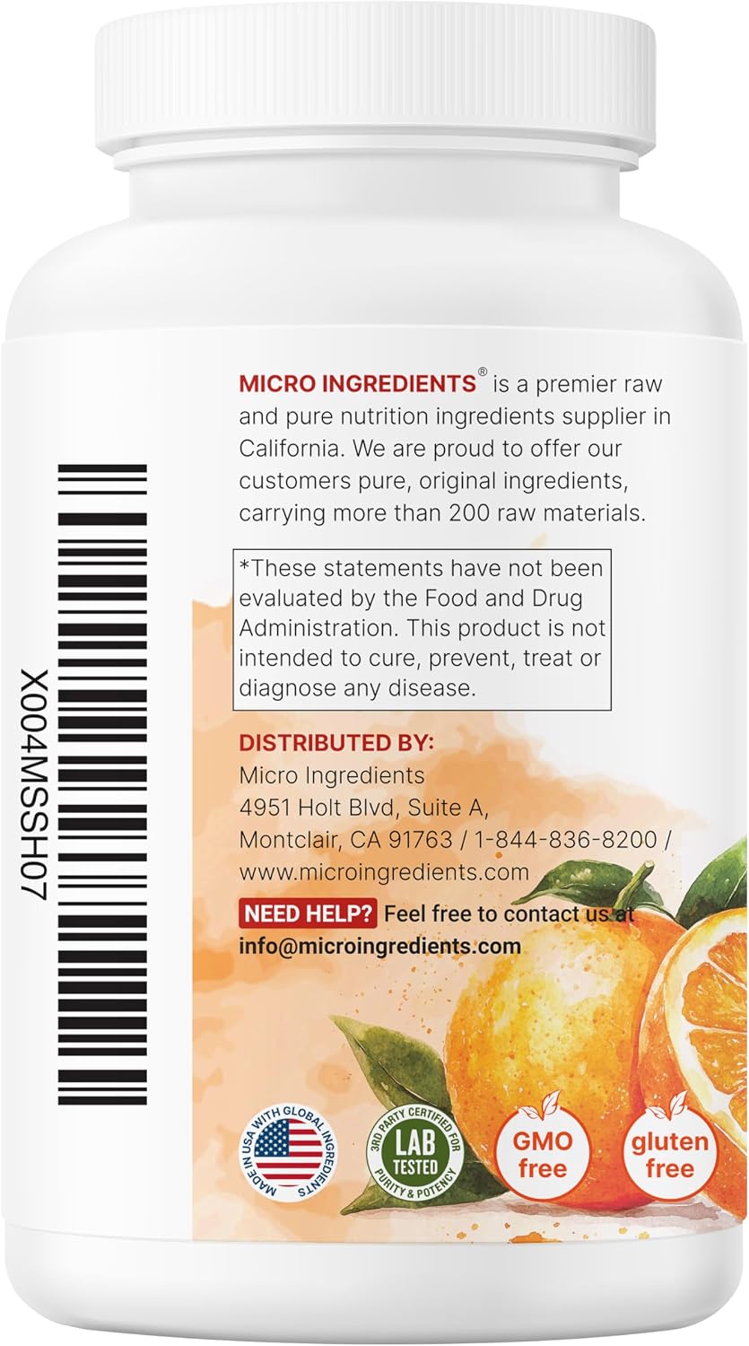 Pure Vitamin C 2,000mg, 240 Veggie Capsules | Highly Bioavailable Fat & Water Soluble Forms | Max Potency | Antioxidant & Immune Support Supplement | Easily Absorbed, Non-GMO, Filler Free