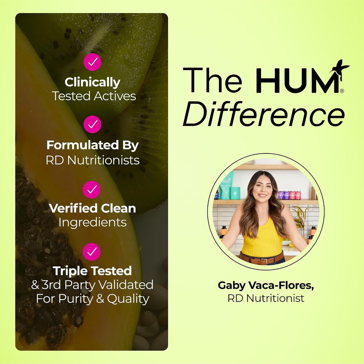 HUM Flatter Me Extra Strength Digestive Enzymes Flatter Me Fiber Supplement