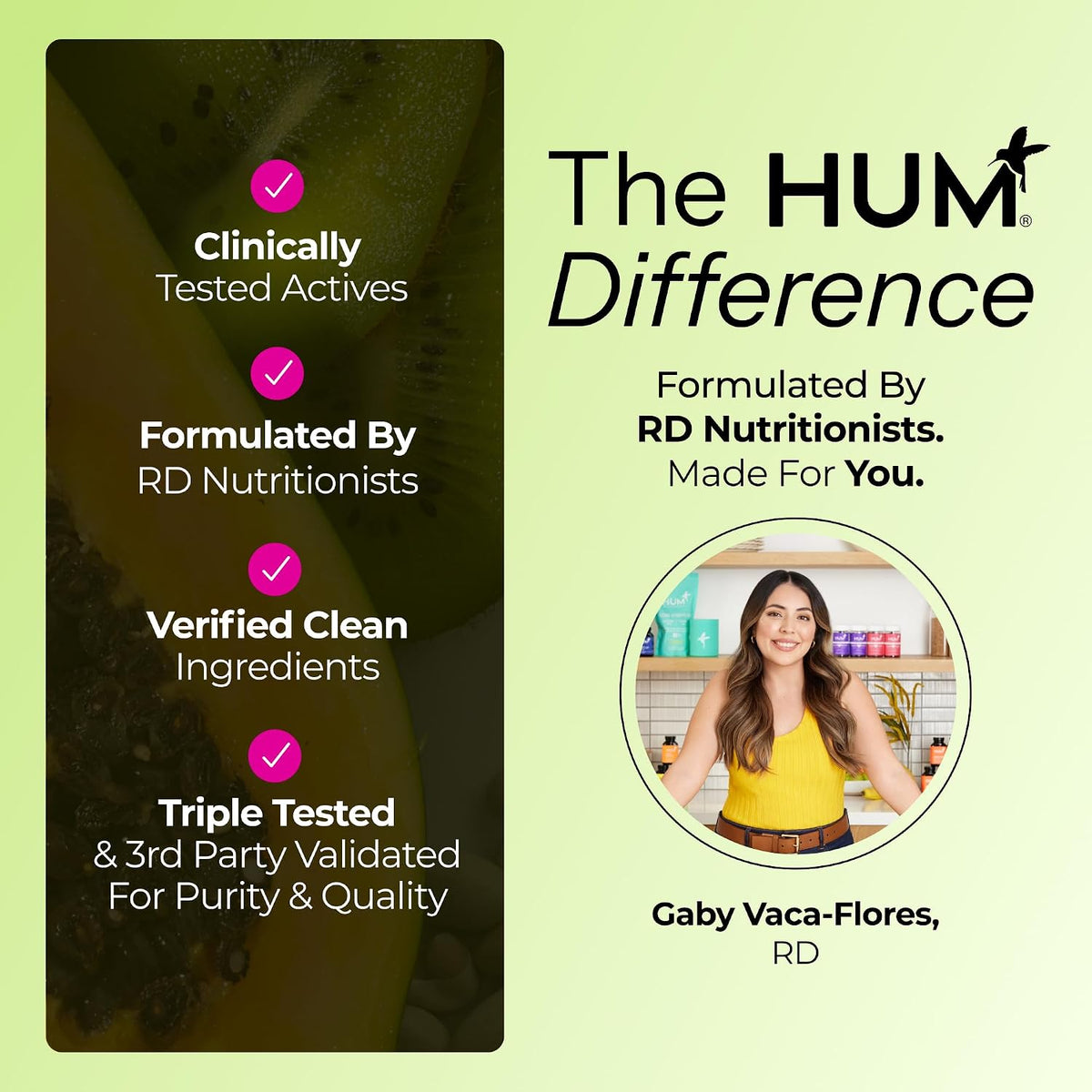 HUM Flatter Me Fiber Supplement for Women & Men, Prebiotics & Digestive Enzymes to Support Weight & Bloating, Digestive & Gut Health, Fiber Powder Drink Mix