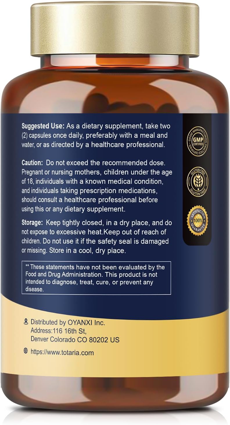 Totaria NAD Supplement for Women Men with nicotinamide riboside resveratrol,Quercetin, Betaine Boost NAD+ Levels NAD Plus Supplement for Anti Aging, Energy, Immune, Focus 120 Capsules