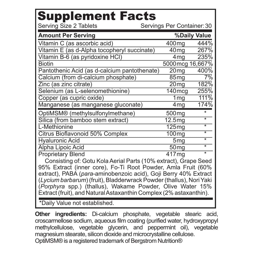 Renewglow Hair Supplement, Proven to Promote Healthy Hair Growth Supports Thicker
