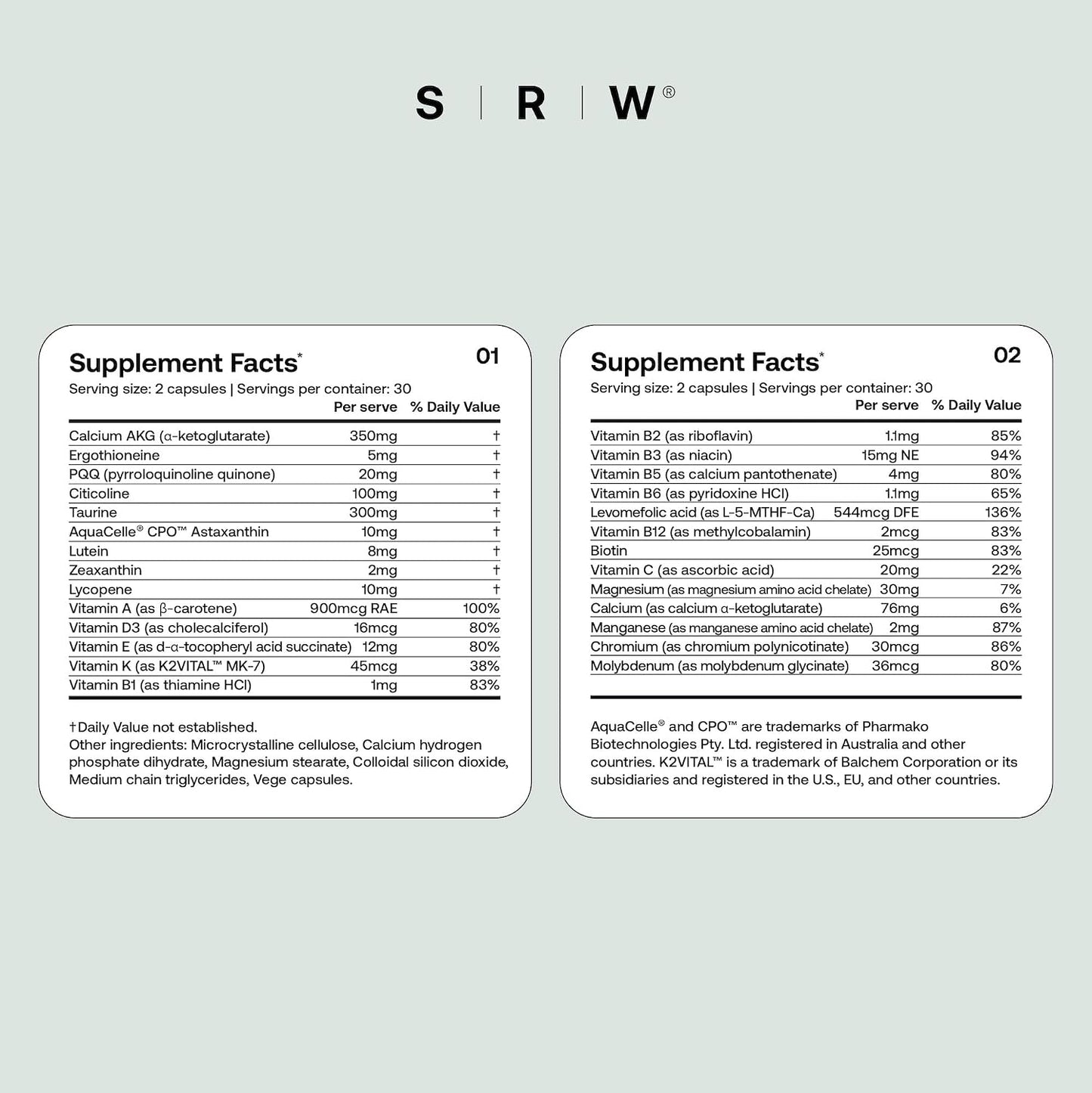 SRW Cel Essential | Wellness Supplement for Healthy Aging and Longevity | Supports Energy, Mental Performance + Muscle Health | 17 Vitamins & Minerals | Suitable for All Ages | 60 Capsules