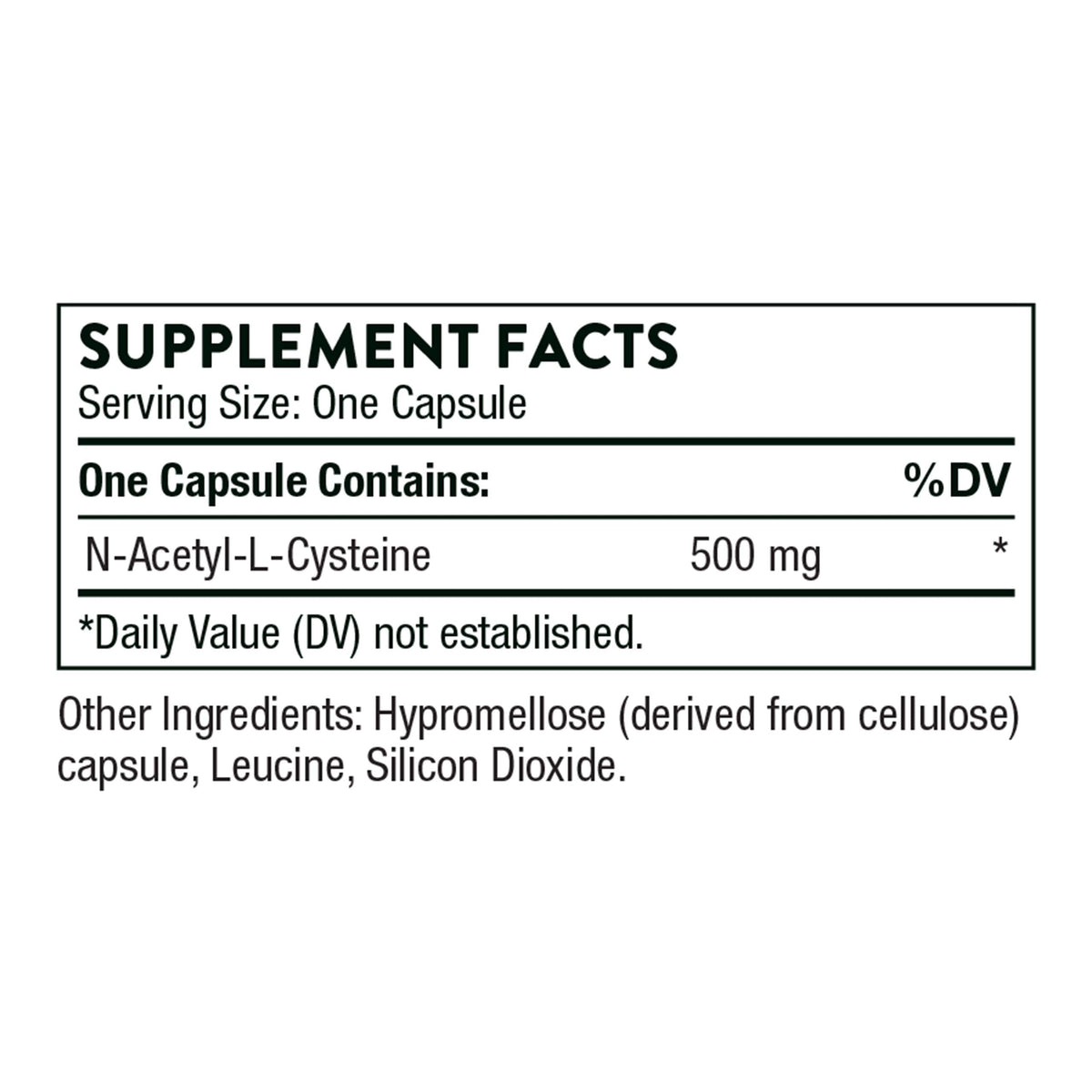 Thorne NAC - N-Acetylcysteine - 500mg - Supports Respiratory Health and Immune