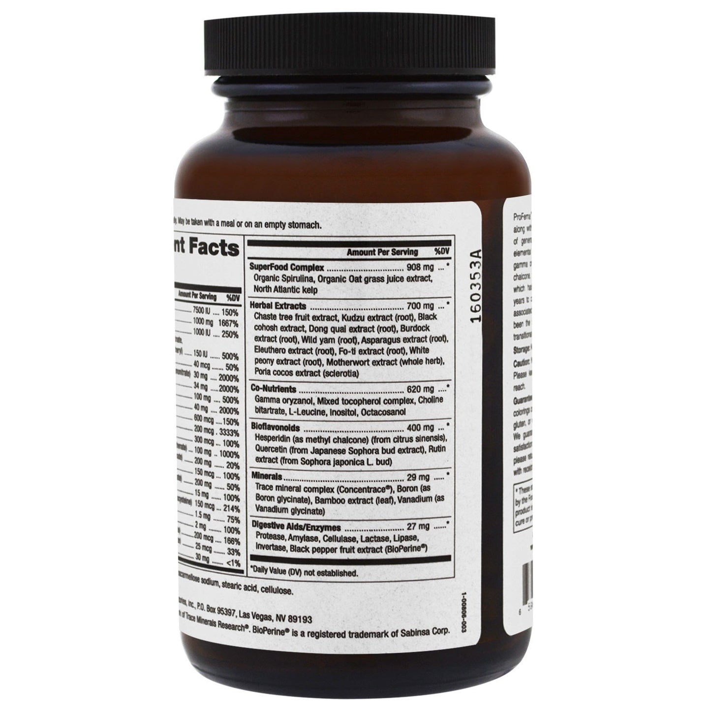 Pure Essence Labs ProFema - Multivitamin for Women - Natural Menopause Relief Supplement - Promotes Hormone Balance, Reduces Hot Flashes, Mood Swings, Night Sweats (60 Capsules)
