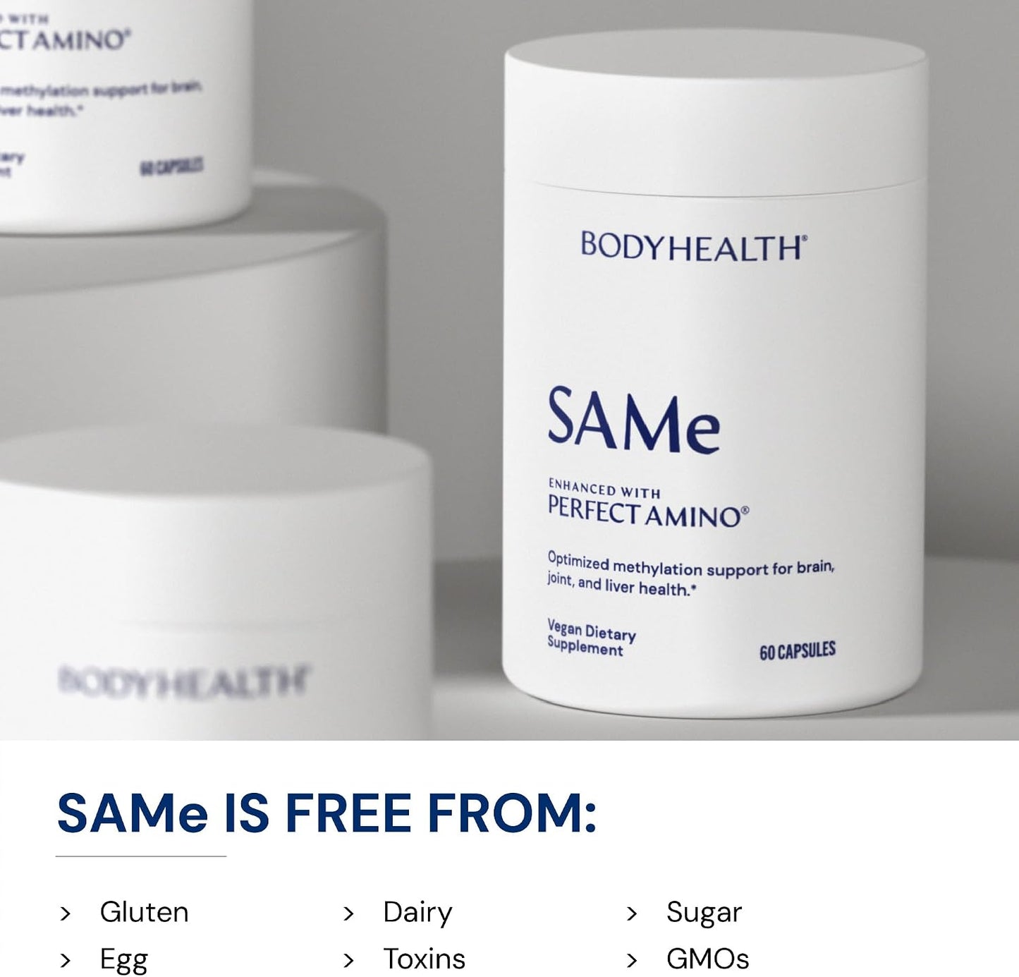 BodyHealth Same 400mg - Optimized Methylation Support for Brain, Joint, Cartilage and Liver Health* - 60 Capsules