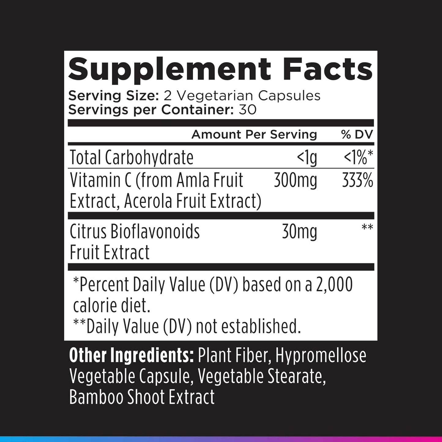 Livingood Daily Vitamin C Supplement, 3-in-1 Whole Food-Based Vitamin C with Acerola & Amla Fruit Extracts and Citrus Bioflavonoids for Immune Support, Vegan, Gluten Free, Non GMO, 60 Capsules