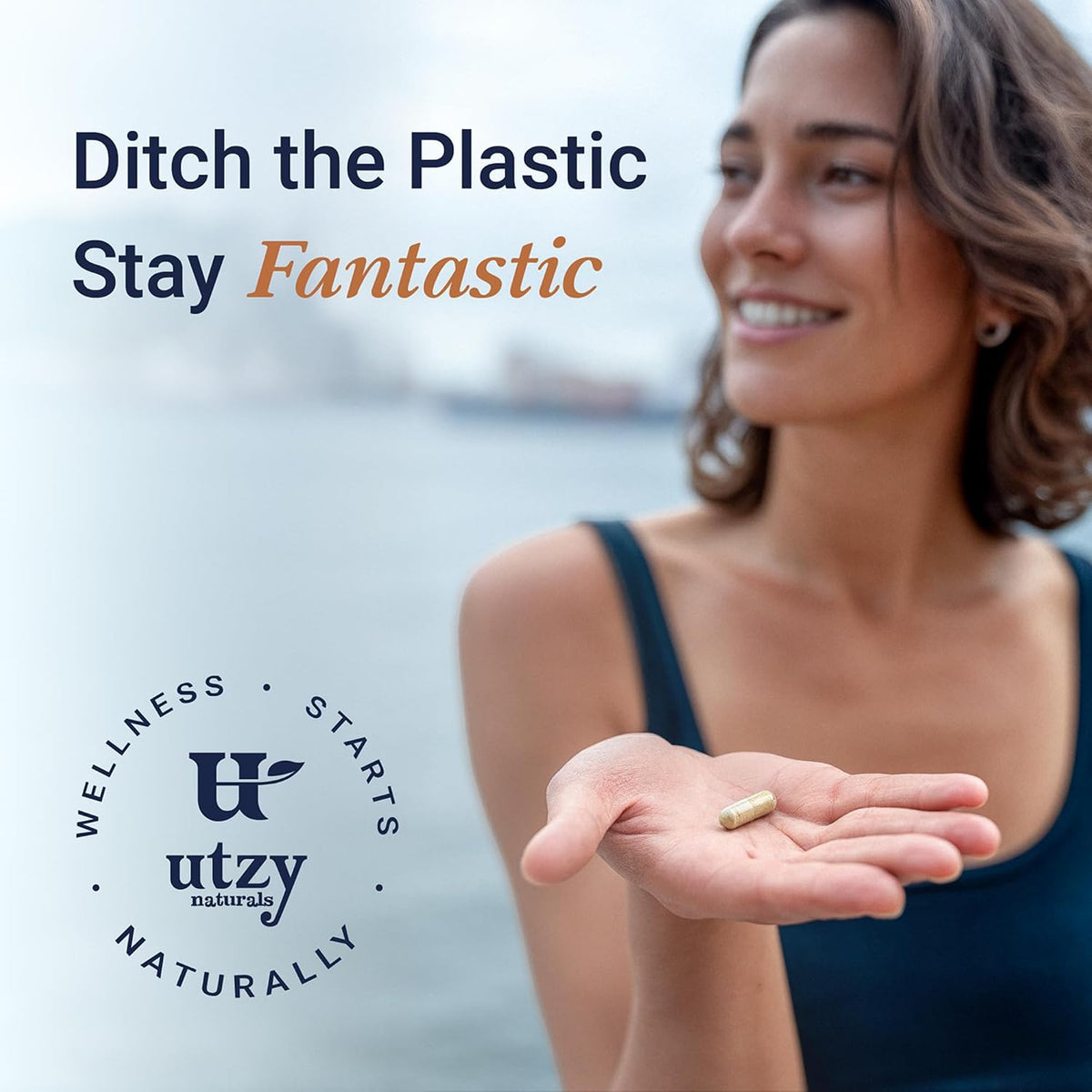 Utzy Naturals Microplastic Daily Detox | Natural Cleansing | 60 Capsules