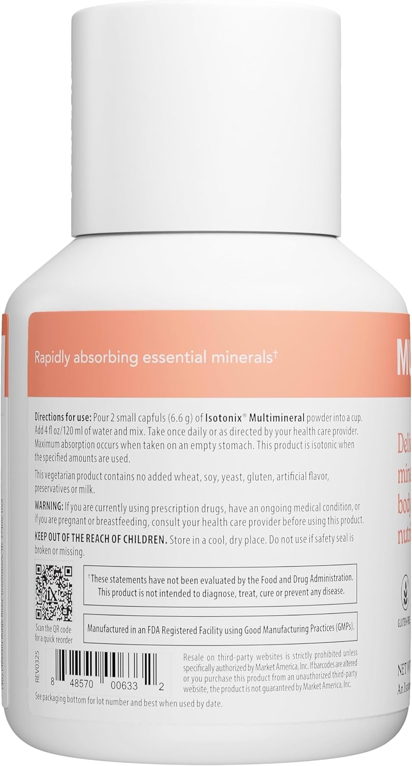 Isotonix Multi-Mineral, Magnesium Calcium Zinc Vitamin D, 45 Servings