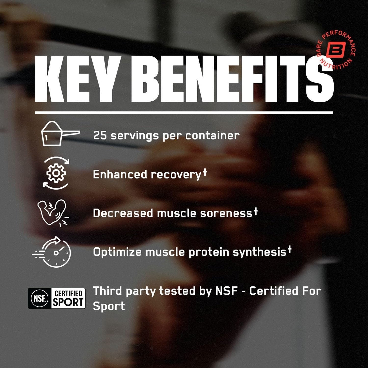 BARE PERFORMANCE NUTRITION, BPN Post, Post-Workout Enhanced Muscle Recovery Drink Mix - Essential Amino Acids with Amino9, CherryPURE Tart Cherry & Carnitine, 25 Servings, Fruit Punch