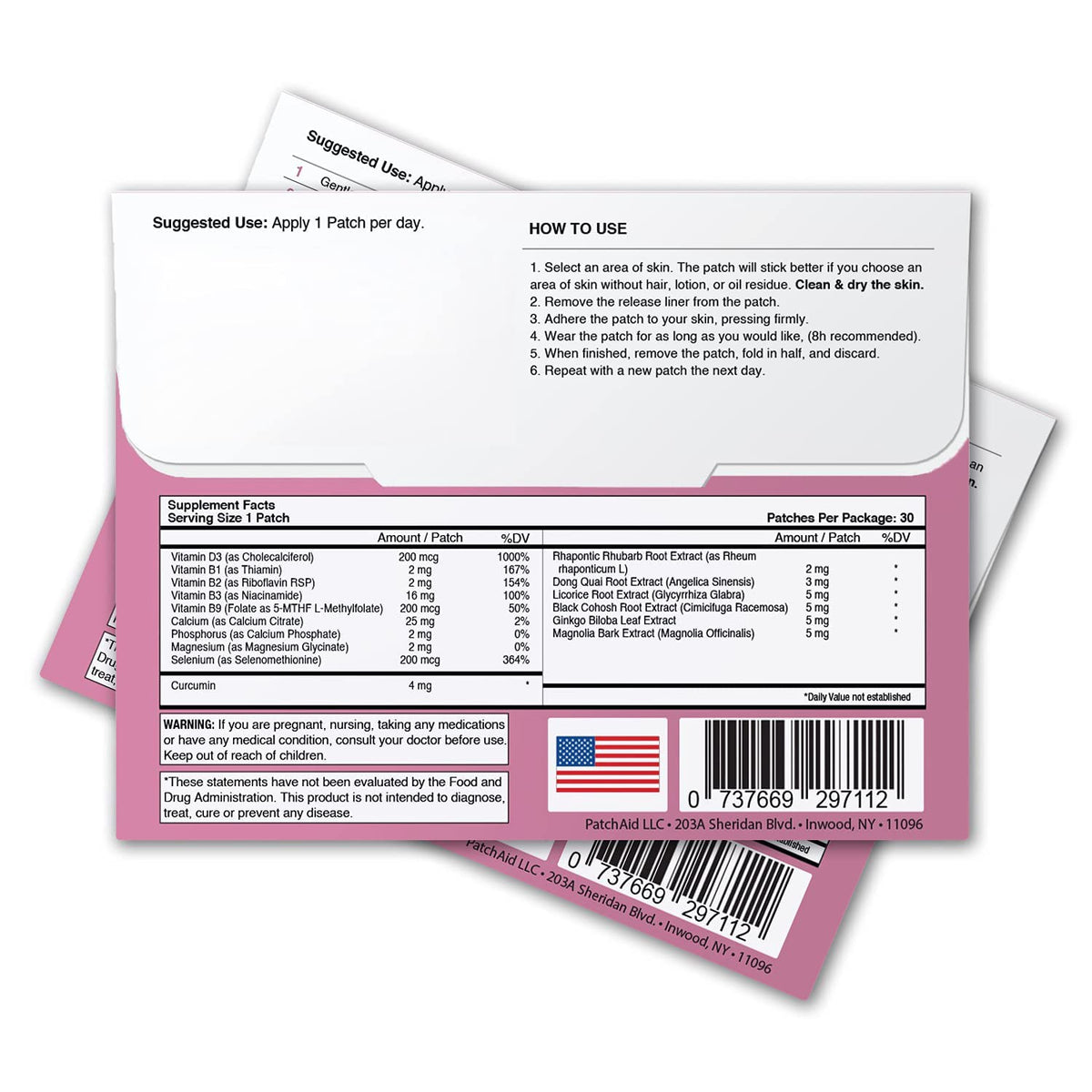 Menopause Relief Topical Patch by PatchAid (30-Day Supply)