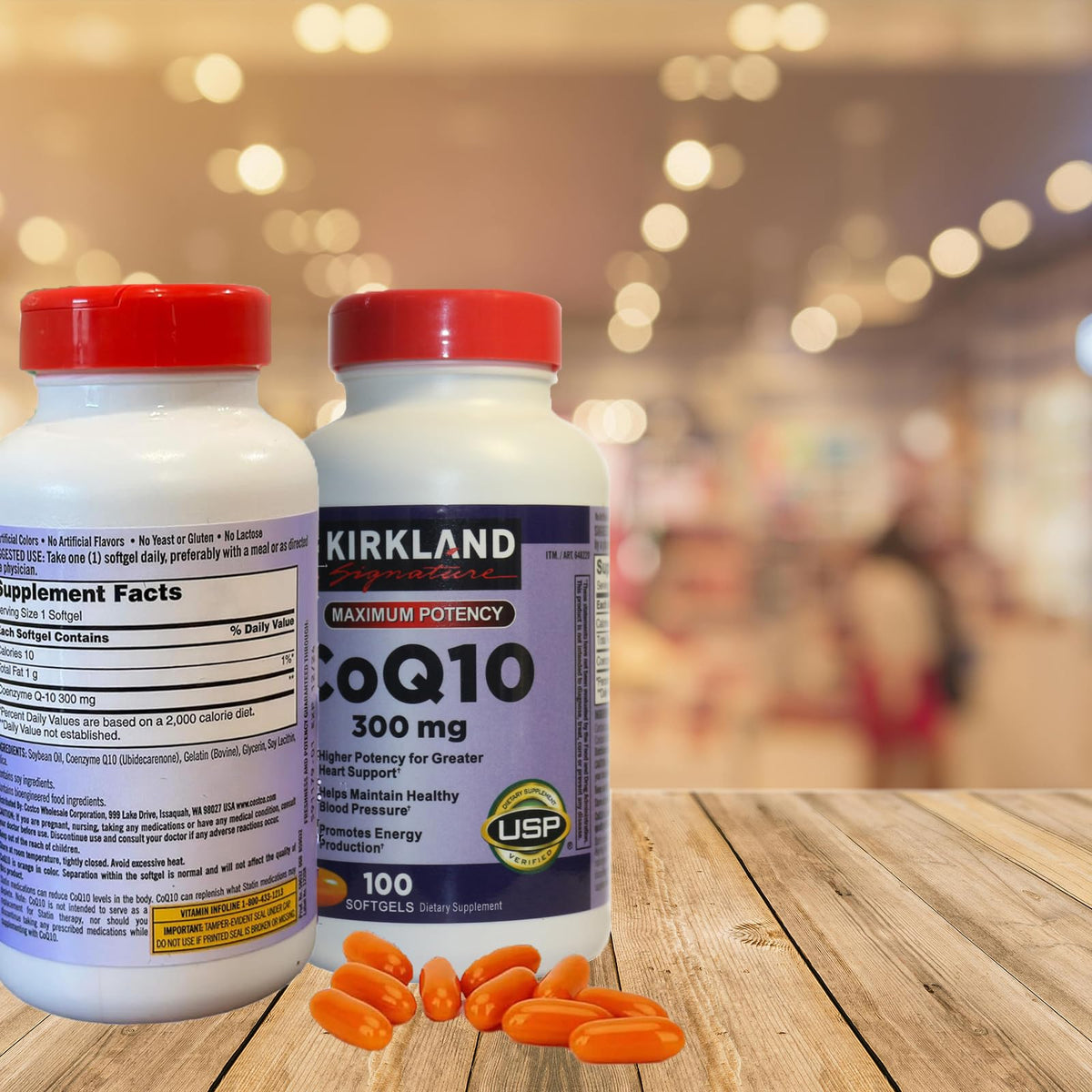CARZIX CoQ10 300mg,100 Softgels-Helps Maintain Healthy Blood Pressure,Romotes
