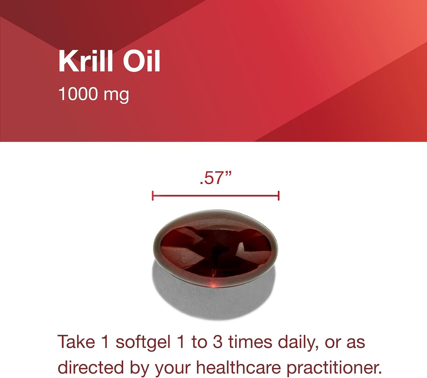 PROTOCOL FOR LIFE BALANCE Krill Oil 1,000mg, DHA & EPA, 60 Softgels | Extra Strength Krill Oil Supplement, DHA and EPA, with Astaxanthin, Support Heart, Brain, Joints*, Non-GMO and Halal