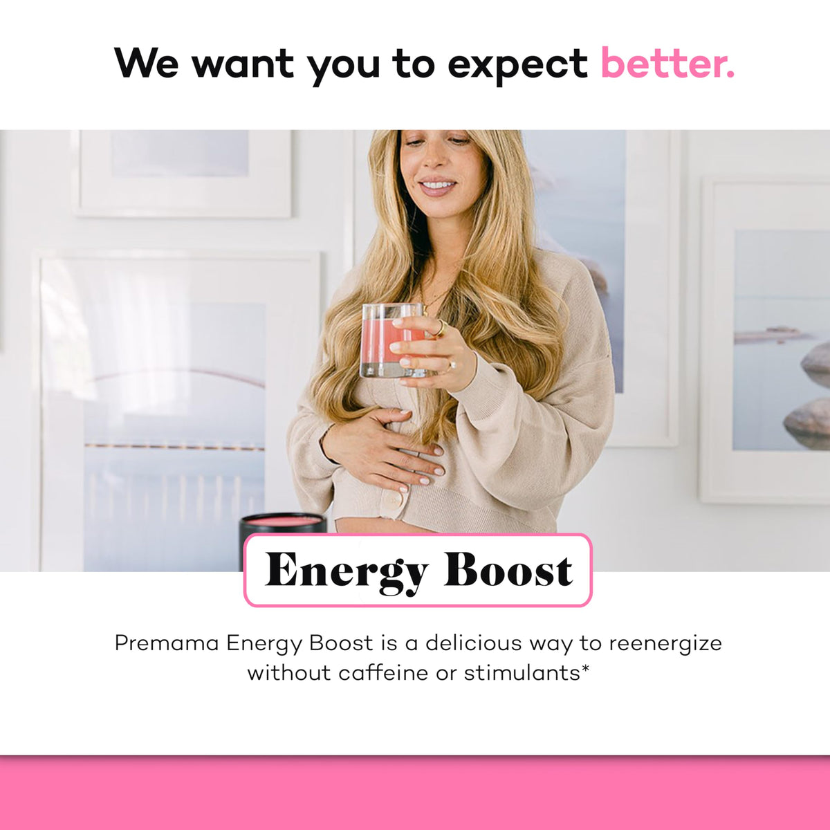 Premama Energy Boost For All Pregnancy Stages, Caffeine-Free, Stimulant-Free Energy