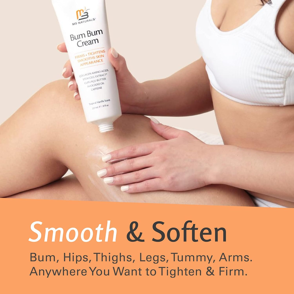 Anti Cellulite Body Massage Oil and Bum Bum Cream Bundle by M3