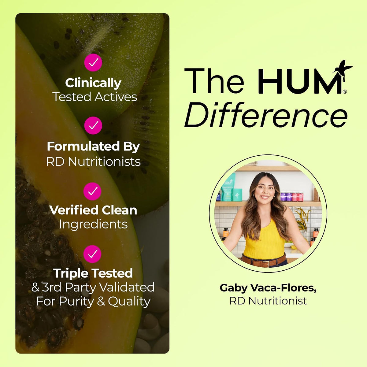 HUM Flatter Me Extra Strength Digestive Enzymes Flatter Me Fiber Supplement