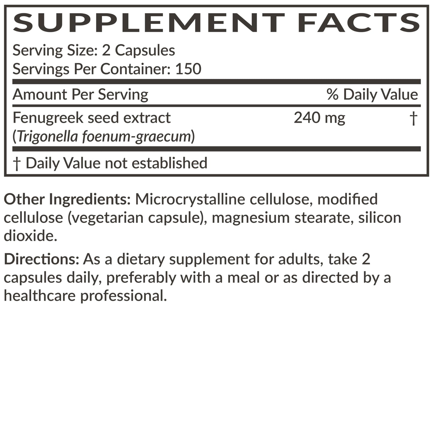 Futurebiotics Fenugreek Extra Strength Supports Overall Good Health & Well-Being, Non-GMO, 150 Vegetarian Capsules