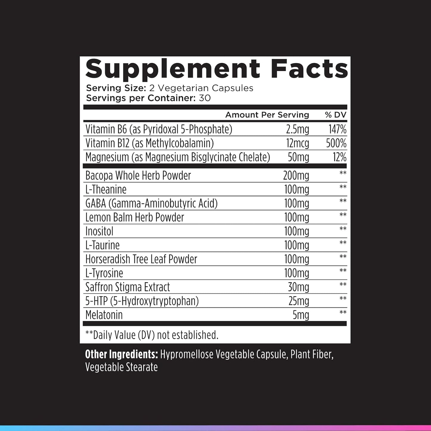 Livingood Daily Mood Support Supplement for Women & Men, 14-in-1 Formula with L Theanine, Lemon Balm, GABA, Saffron, 5-HTP & B12, Supports Focus & Emotional Wellness, Gluten Free, Vegan, 60 Capsules