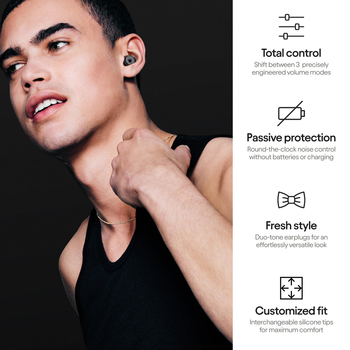 Loop Switch Earplugs – Multi-Mode Noise-Reducing Earplugs | Adjustable Passive Hearing