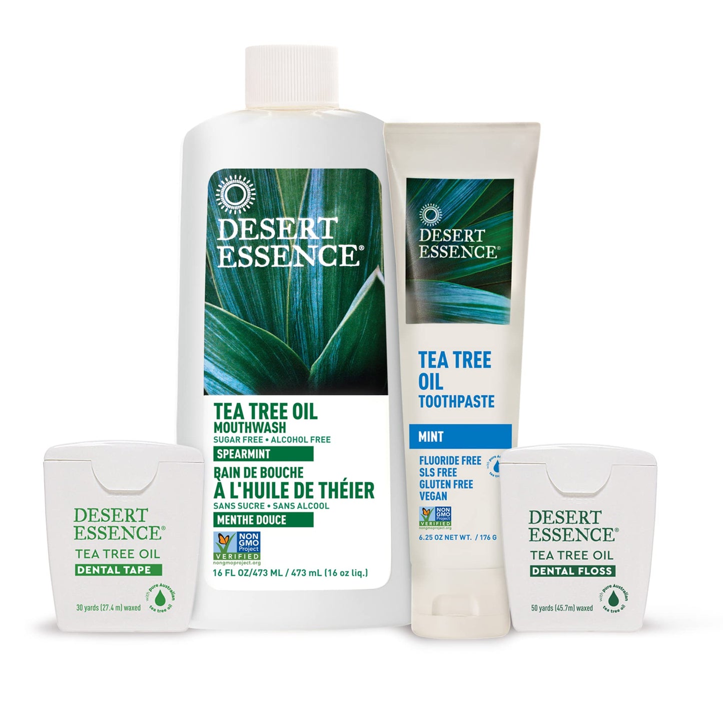 Desert Essence Tea Tree Oil Toothpaste - Mint - 6.25 Ounce - Refreshing Taste - Deep Cleans Teeth & Gums - Helps Fight Plaque - Sea Salt - Pure Essential Oil - Baking Soda - Promotes Healthy Mouth