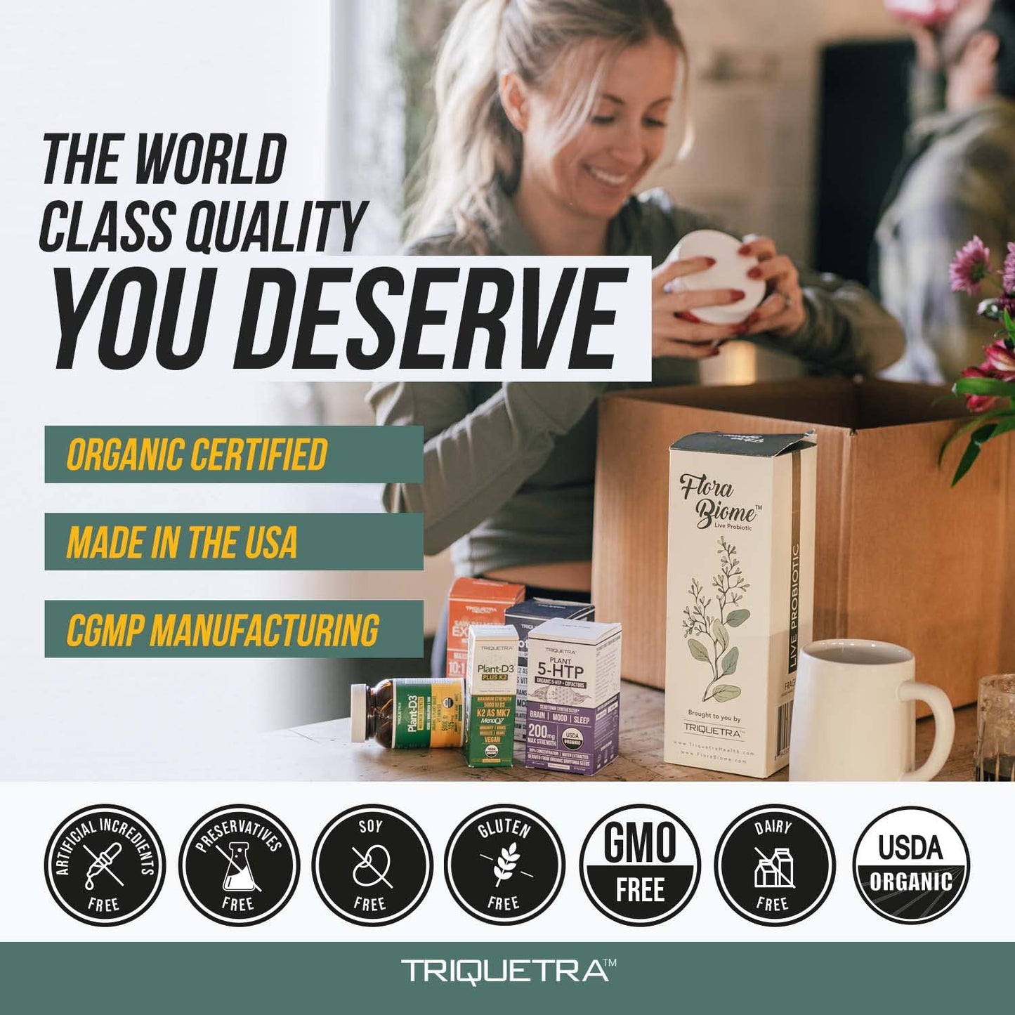 Organic Plant D3 + K2 | 5000 iu D3 + 120 mcg K2 as All-Trans MK7 from MenaQ7® - 100% Whole Food, Raw & Vegan | Enhanced Digestion with Prebiotic & Superfood Complex – D3 from Organic Algae (60 Count)
