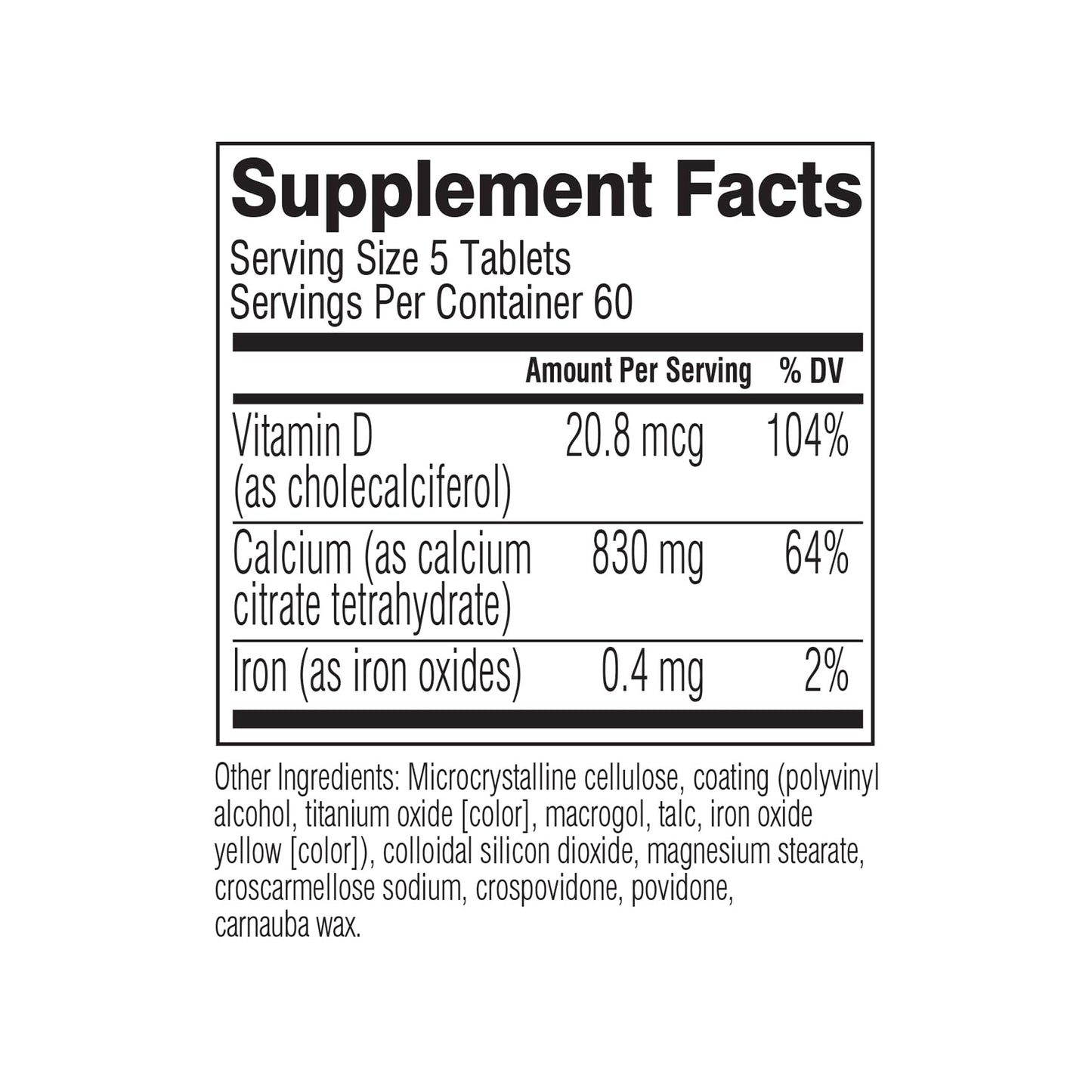 Swisse Calcium with Vitamin D3 and Citrate 830mg | Supplement for Women & Men | Bone Strength Support | Calcio | 300 Tablets | 2-Month Supply