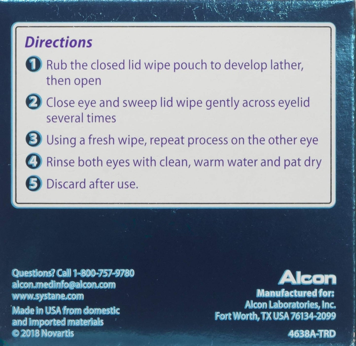 Systane Lid Wipes Eyelid Cleansing Wipes, 30 Count (Pack of 3)
