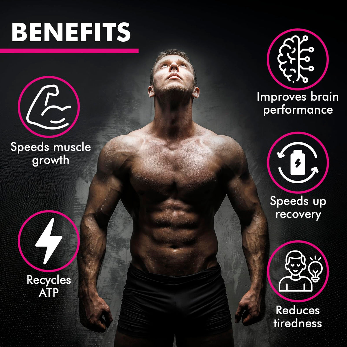 Keystone Peak Creatine Monohydrate Gummies for Men & Women, 100% Creatine Mixed
