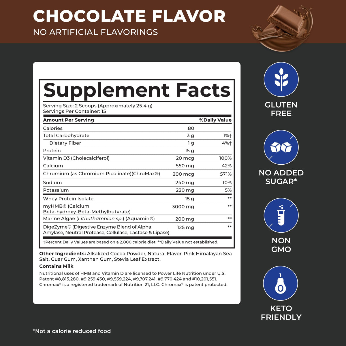 POWERLIFE Tony Horton High Impact Grass Fed Whey Protein with 3000 MG of HMB