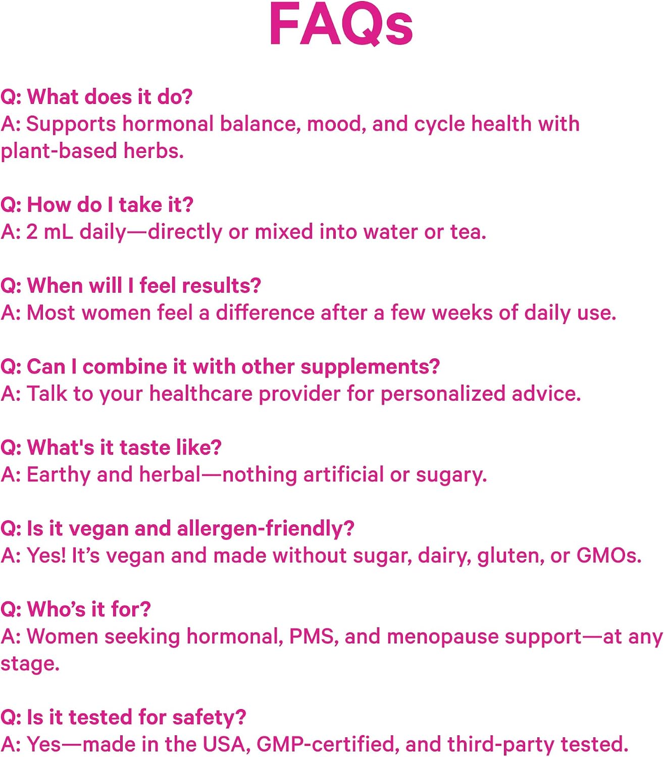 Pink Stork Hormone Balance Drops for Women - 2oz, 30 Servings | Supports Hormonal Health, PMS, Perimenopause & Mood, with Red Raspberry Leaf & Wild Yam - Liquid Supplement - Vegan