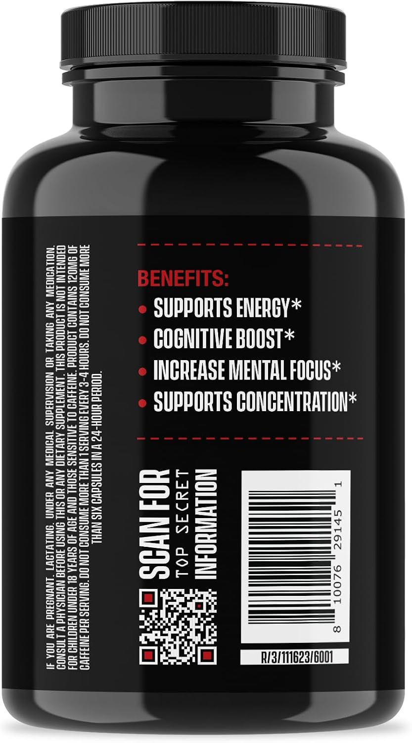 Jocko Fuel Brain Power - Nootropic Dietary Supplements for Memory & Focus wiht L Theanine, L Carnitine- Energy & Focus Supplement (90 Capsules)