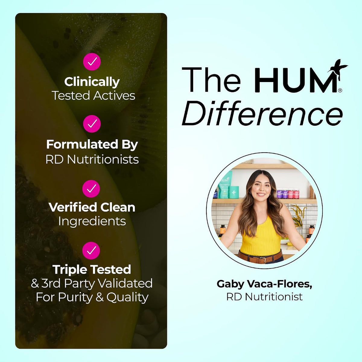 HUM Daily Cleanse Skin Health Supplement, Clear Skin Support, 60 Count