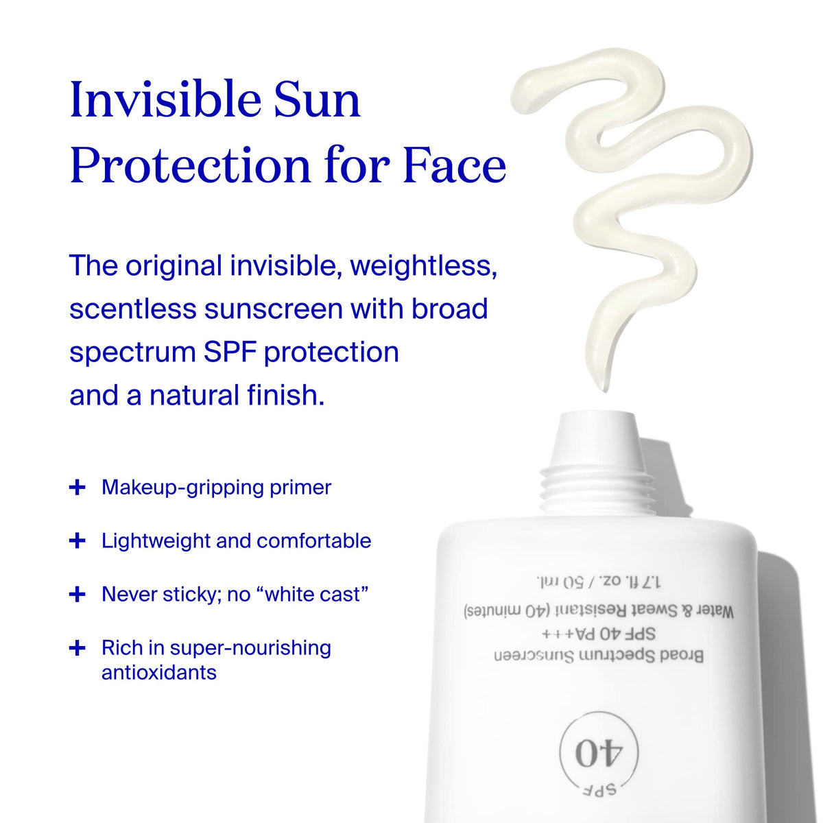 Supergoop! Unseen Sunscreen - SPF 40-1.7 fl oz - Invisible, Broad Spectrum Face